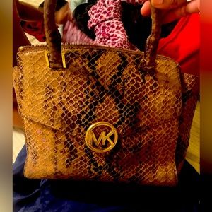 Crocodile skin Michael Kors purse